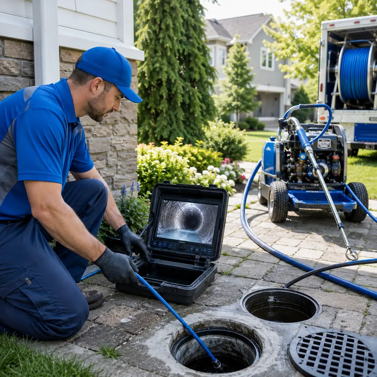 Outdoor drain cleaning professionals serving Junction City, GA
